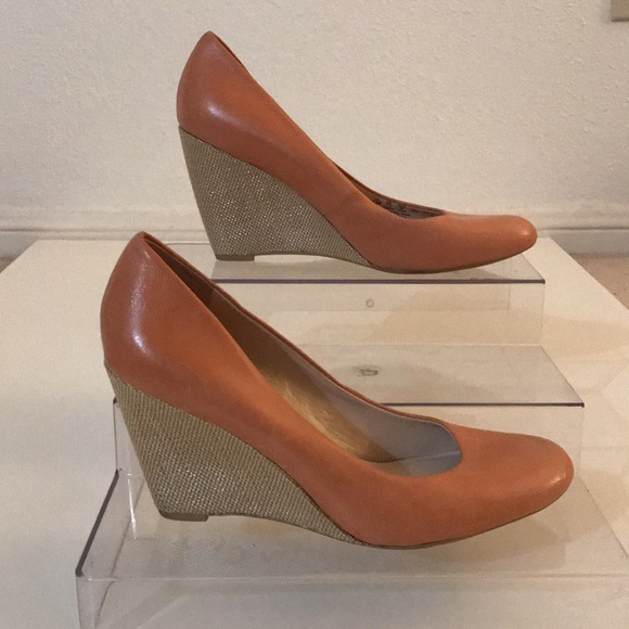 Franco sarto-peach wedges-7.5M - Picture 1 of 12